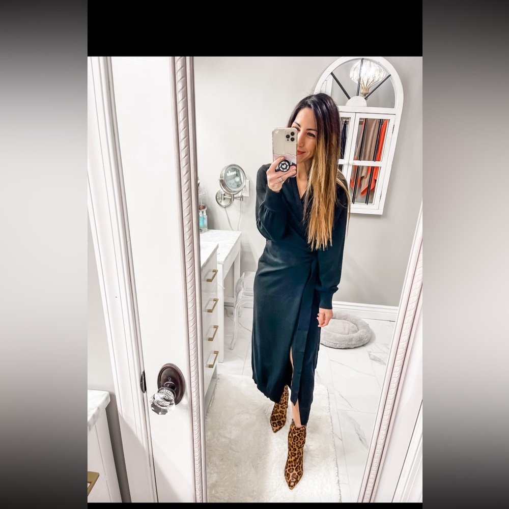MIDI wrap dress